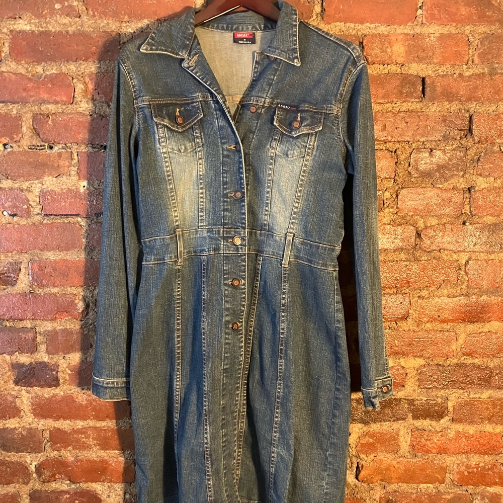 Pretty Angel Classic Blue Denim Midi Dress